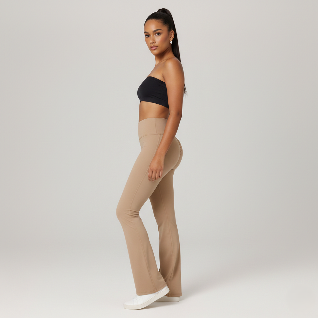 Ausgestellte Yogahosen – Po-Lifting