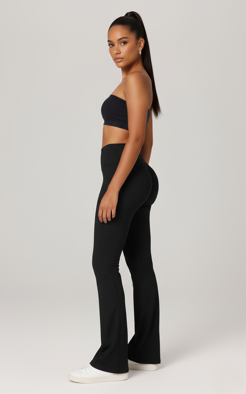 Ausgestellte Yogahosen – Po-Lifting