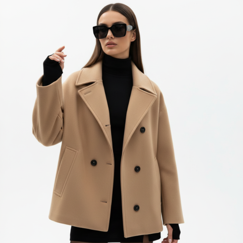 Oversized-Langjacke für Damen 