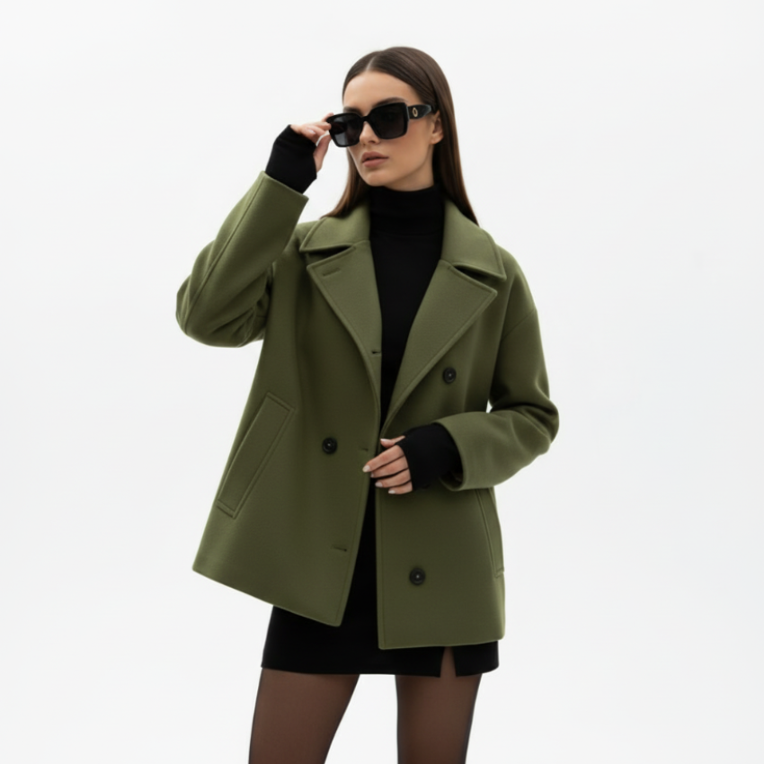 Oversized-Langjacke für Damen 