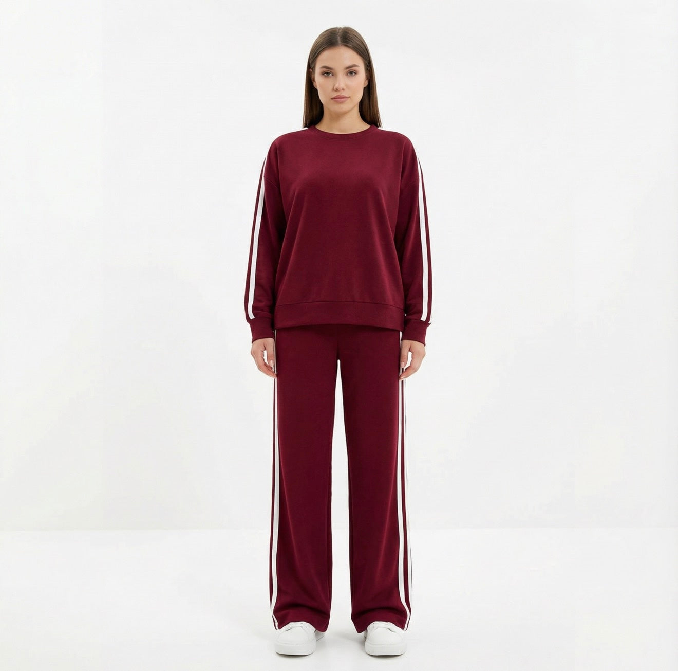 Gestreiftes zweiteiliges Set