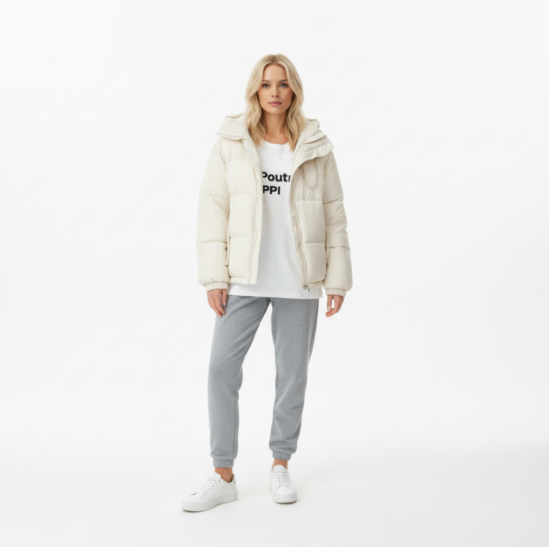 Dicke, bequeme Steppjacke